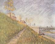 Vincent Van Gogh Banks of the Seine wtih the Pont de Clichy (nn04) oil
